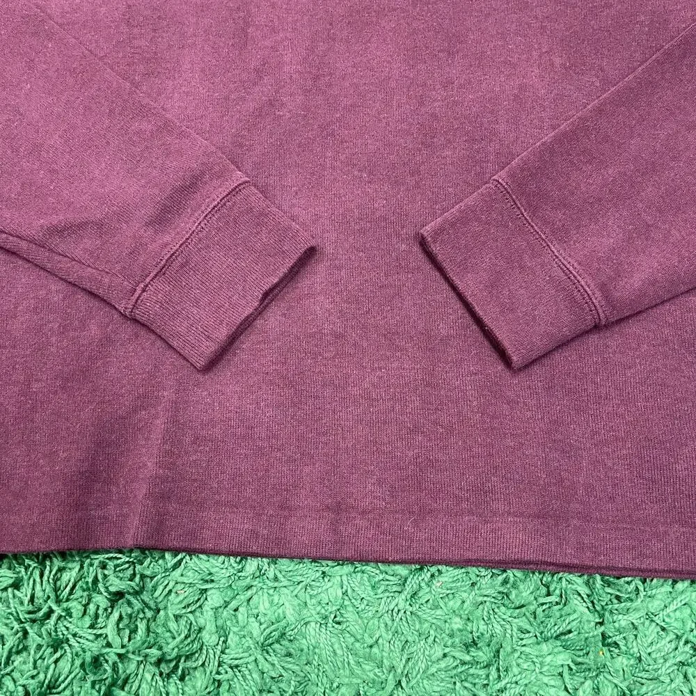 Polo Ralph Lauren Men's Sweater Red Maroon Pullover Quarter Zip Pony Large L B13